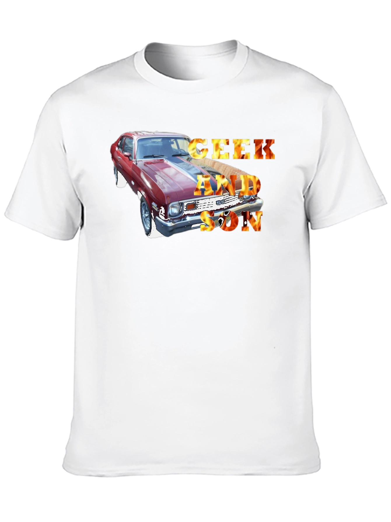 Geek and Son Car Graphic T-Shirt