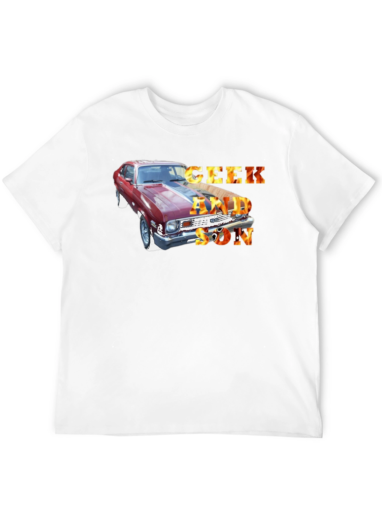 Geek and Son Car Graphic T-Shirt