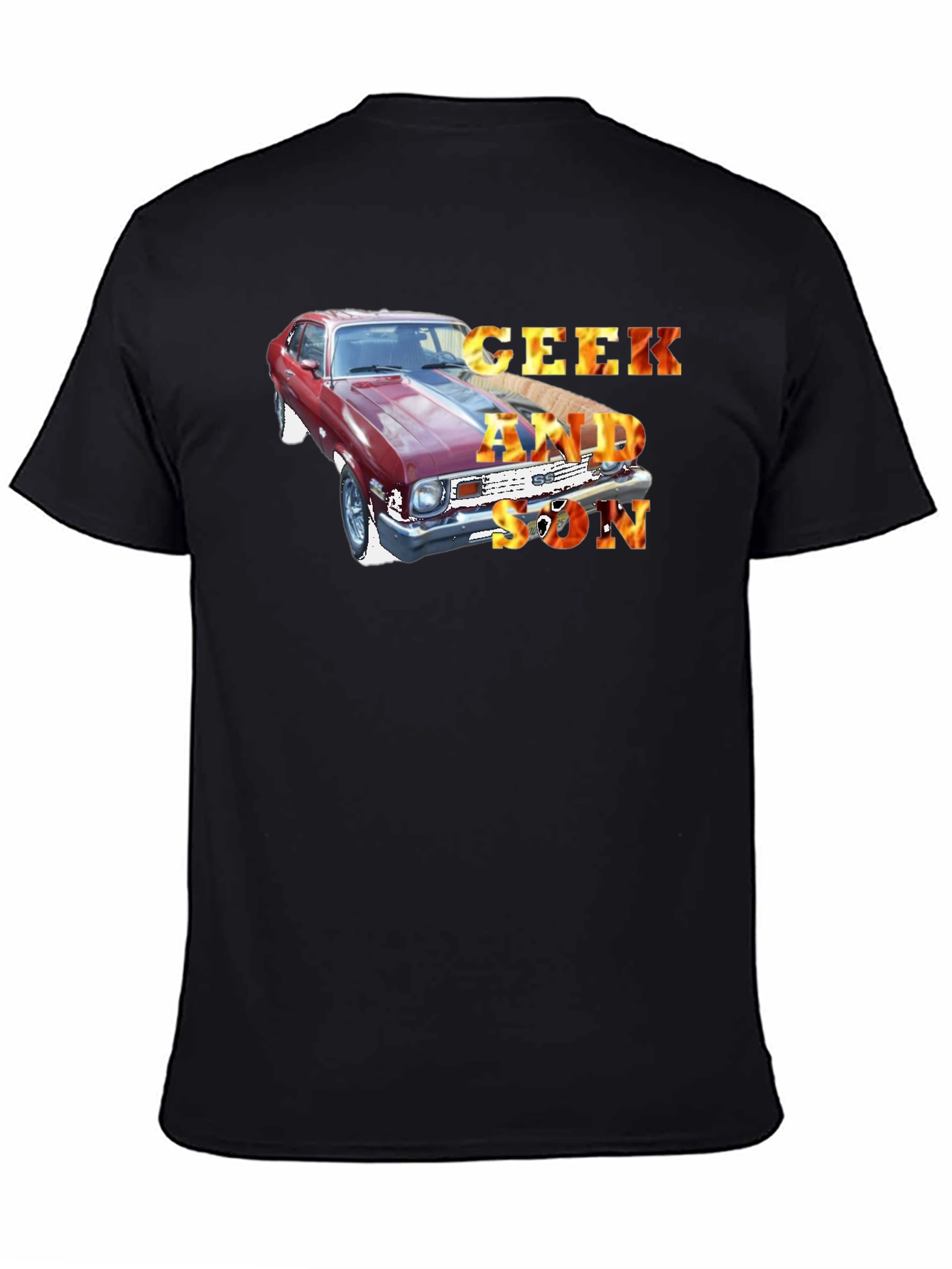 Geek and Son Car Graphic T-Shirt