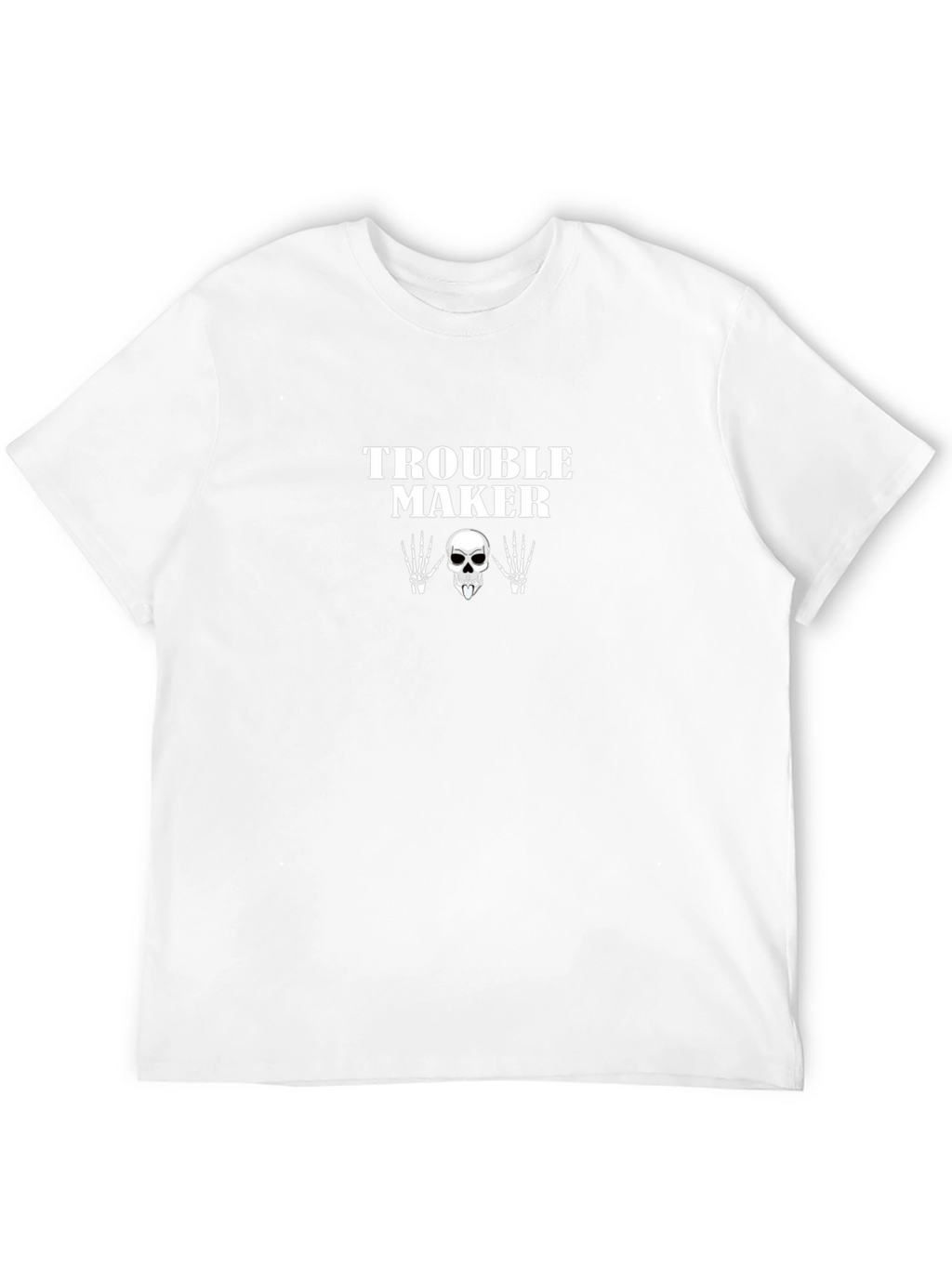 Trouble Maker Skeleton Graphic T-Shirt