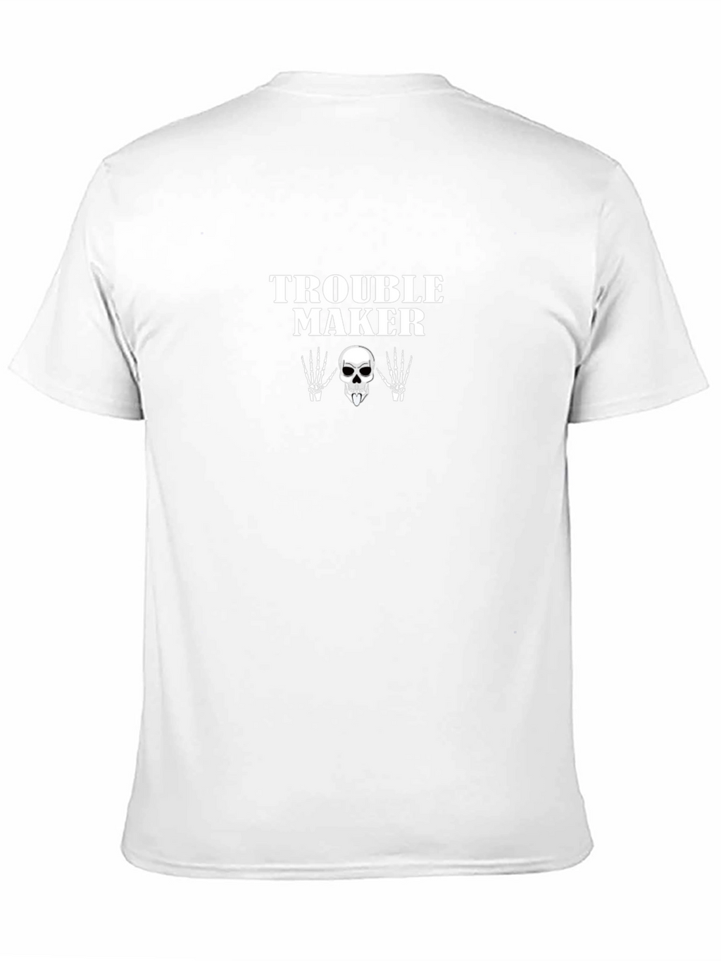 Trouble Maker Skeleton Graphic T-Shirt