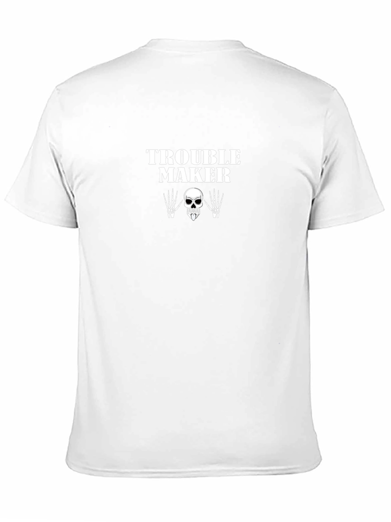 Trouble Maker Skeleton Graphic T-Shirt