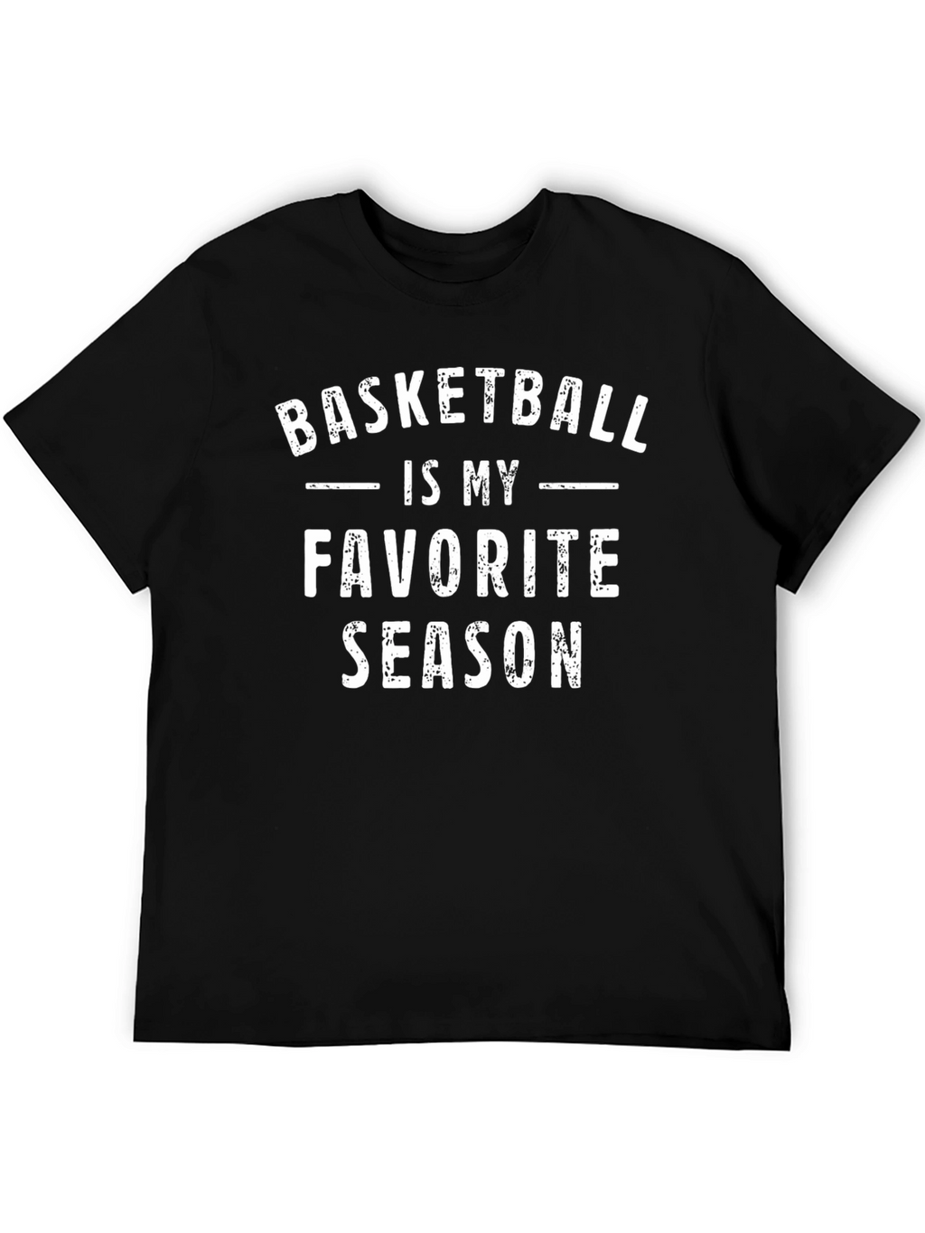 Basketball is My Favorite Season Black T-Shirt