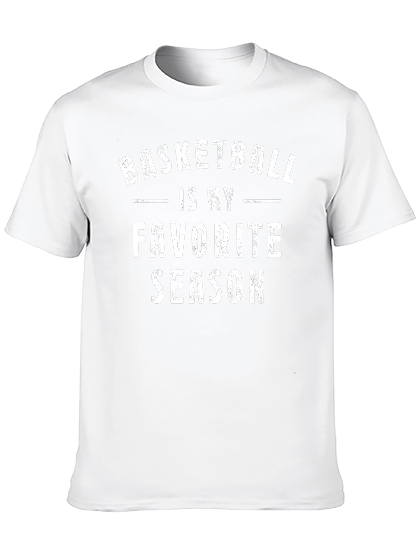 Basketball is My Favorite Season Black T-Shirt