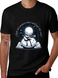Soulful Harmonies T-Shirt - Moon Guitarist Design