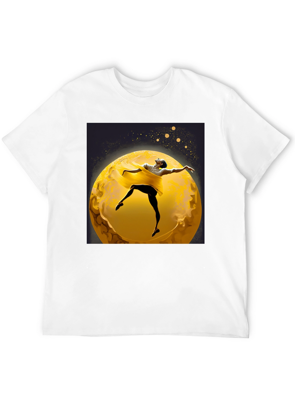 Ballerina Moon T-Shirt - Artsy Black Tee