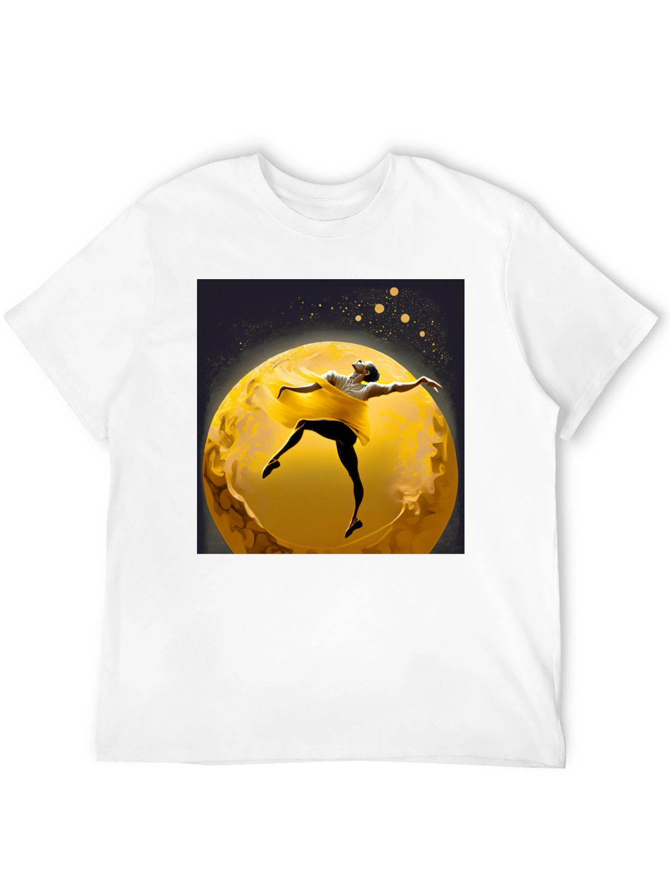 Ballerina Moon T-Shirt - Artsy Black Tee