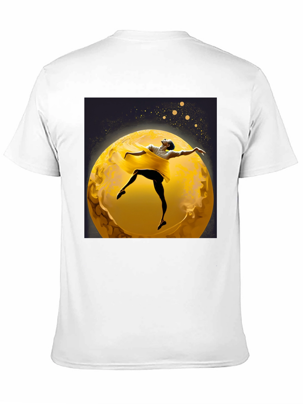 Ballerina Moon T-Shirt - Artsy Black Tee
