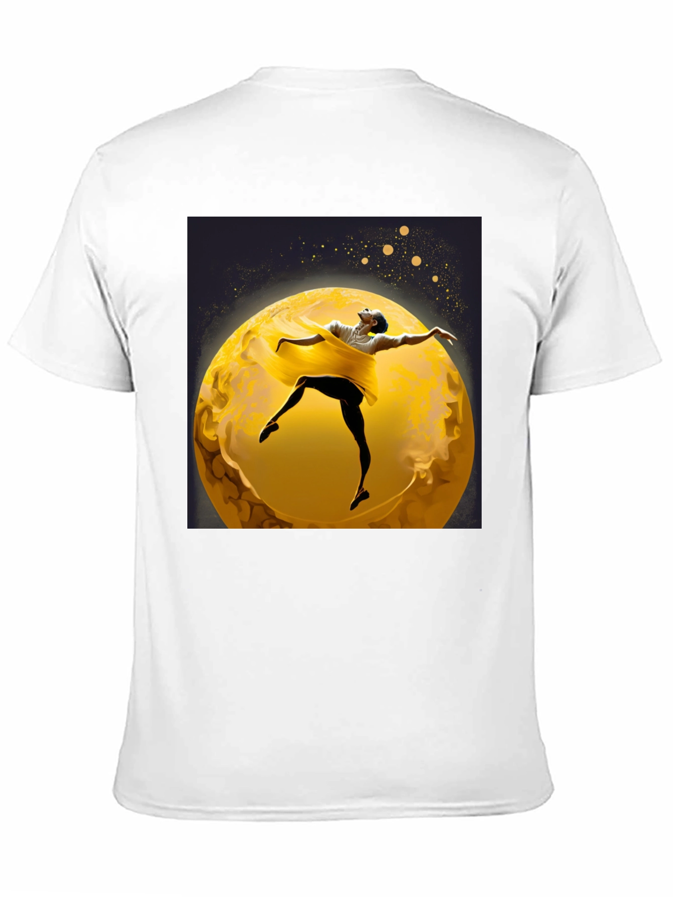 Ballerina Moon T-Shirt - Artsy Black Tee