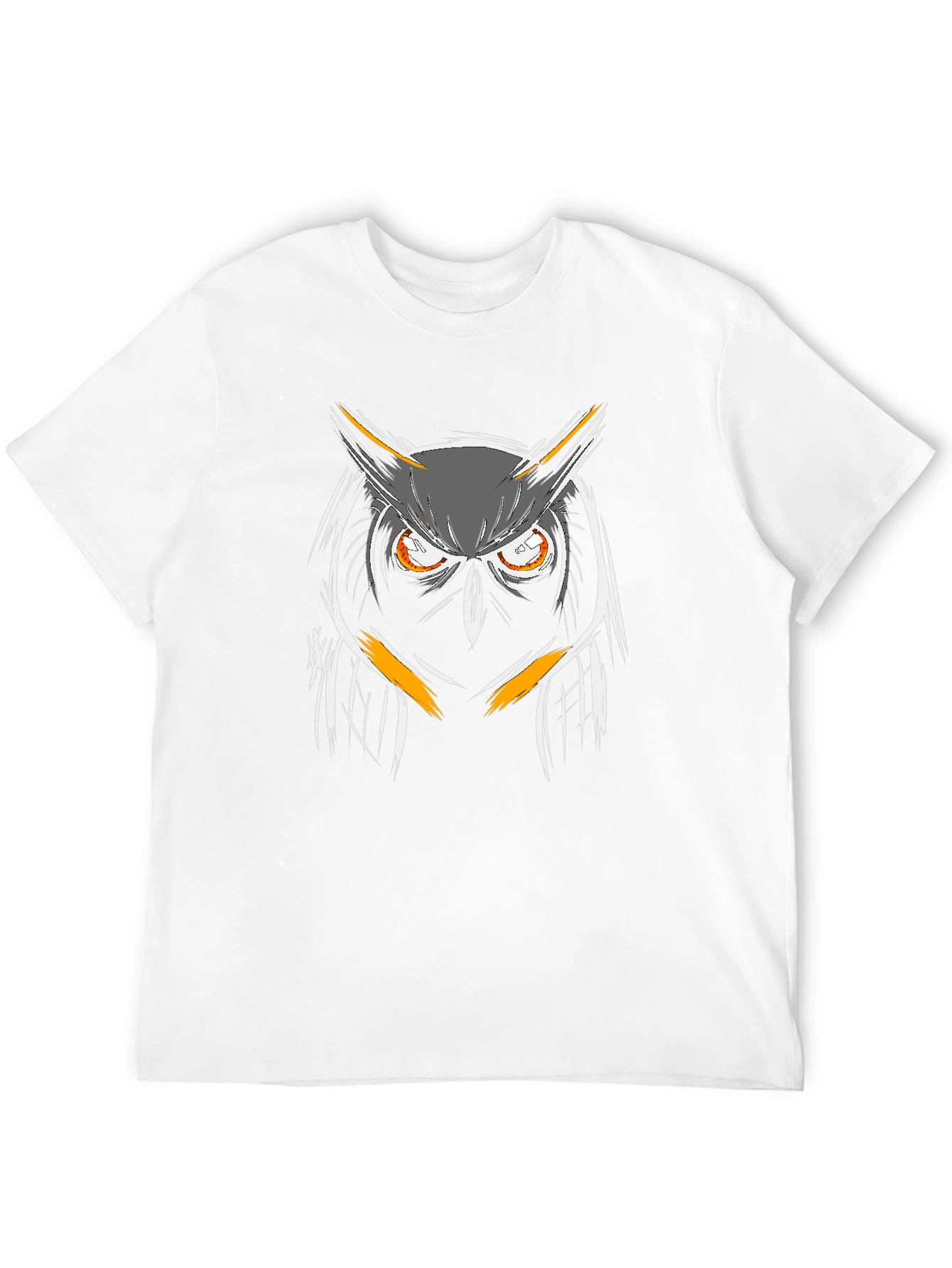 Cool Owl Graphic T-Shirt - Black