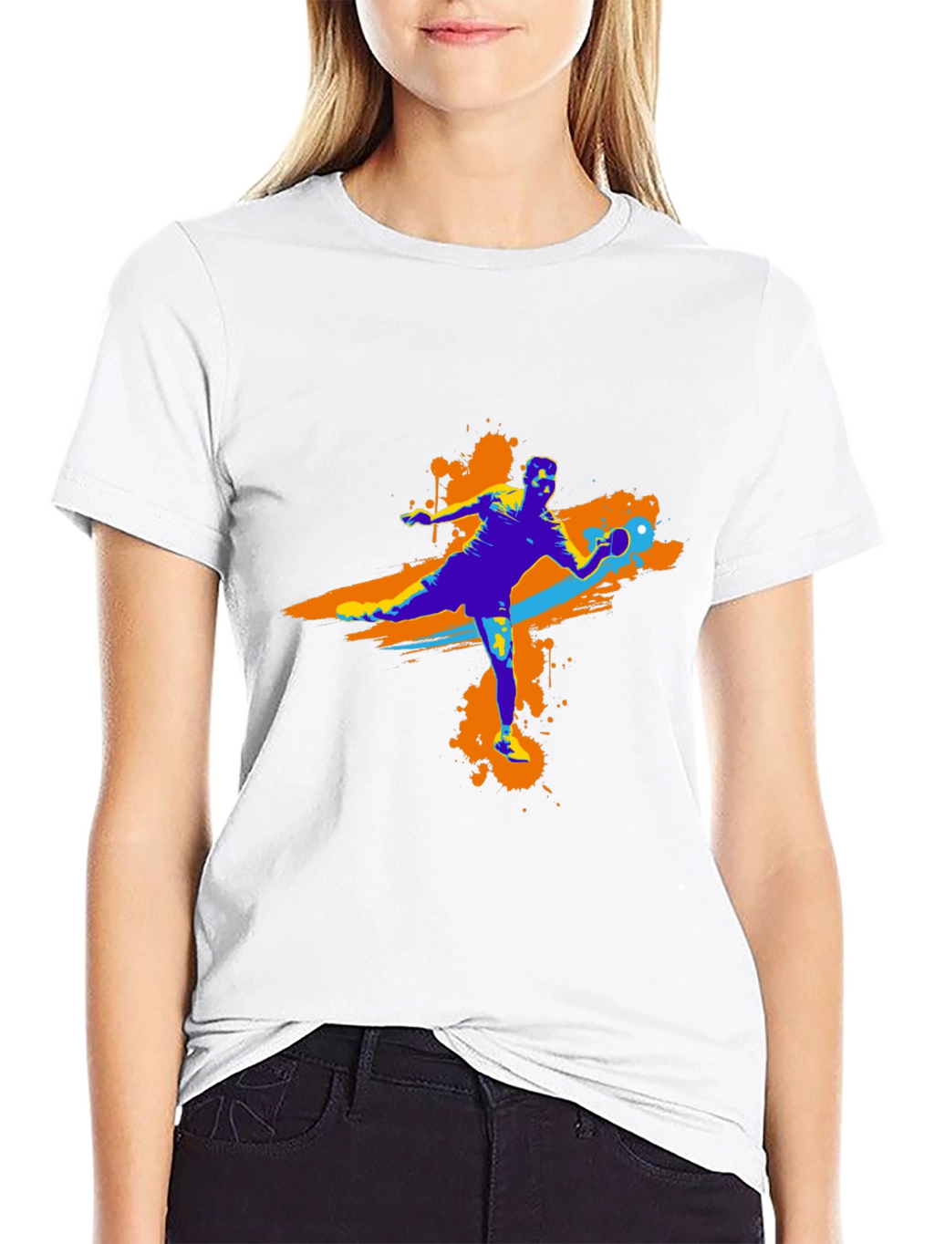 Table Tennis Player Graphic T-Shirt