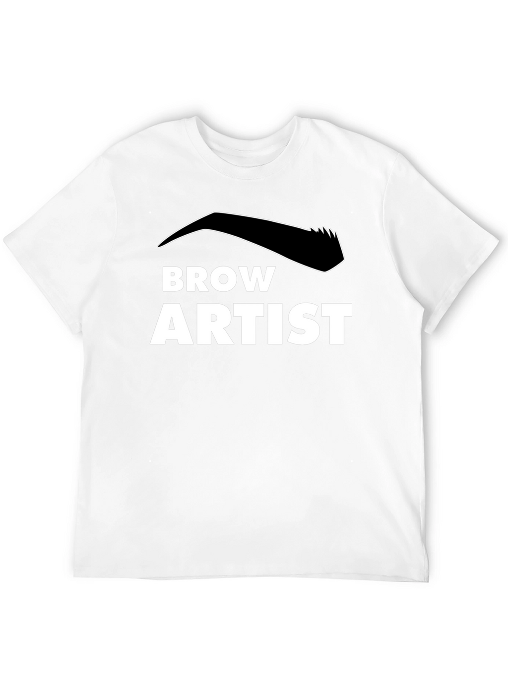 Brow Artist Black T-Shirt - Stylish Eyebrow Design