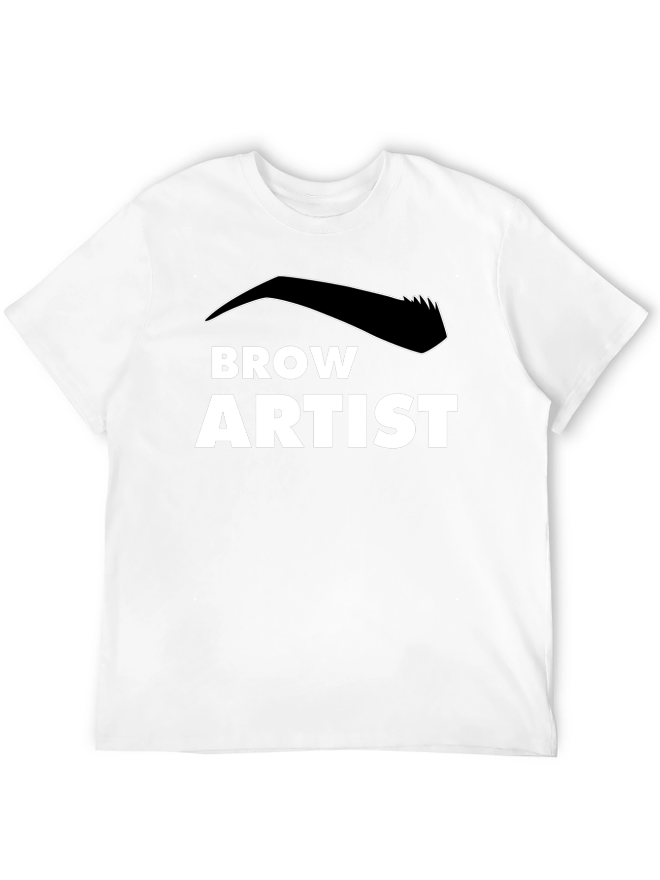 Brow Artist Black T-Shirt - Stylish Eyebrow Design
