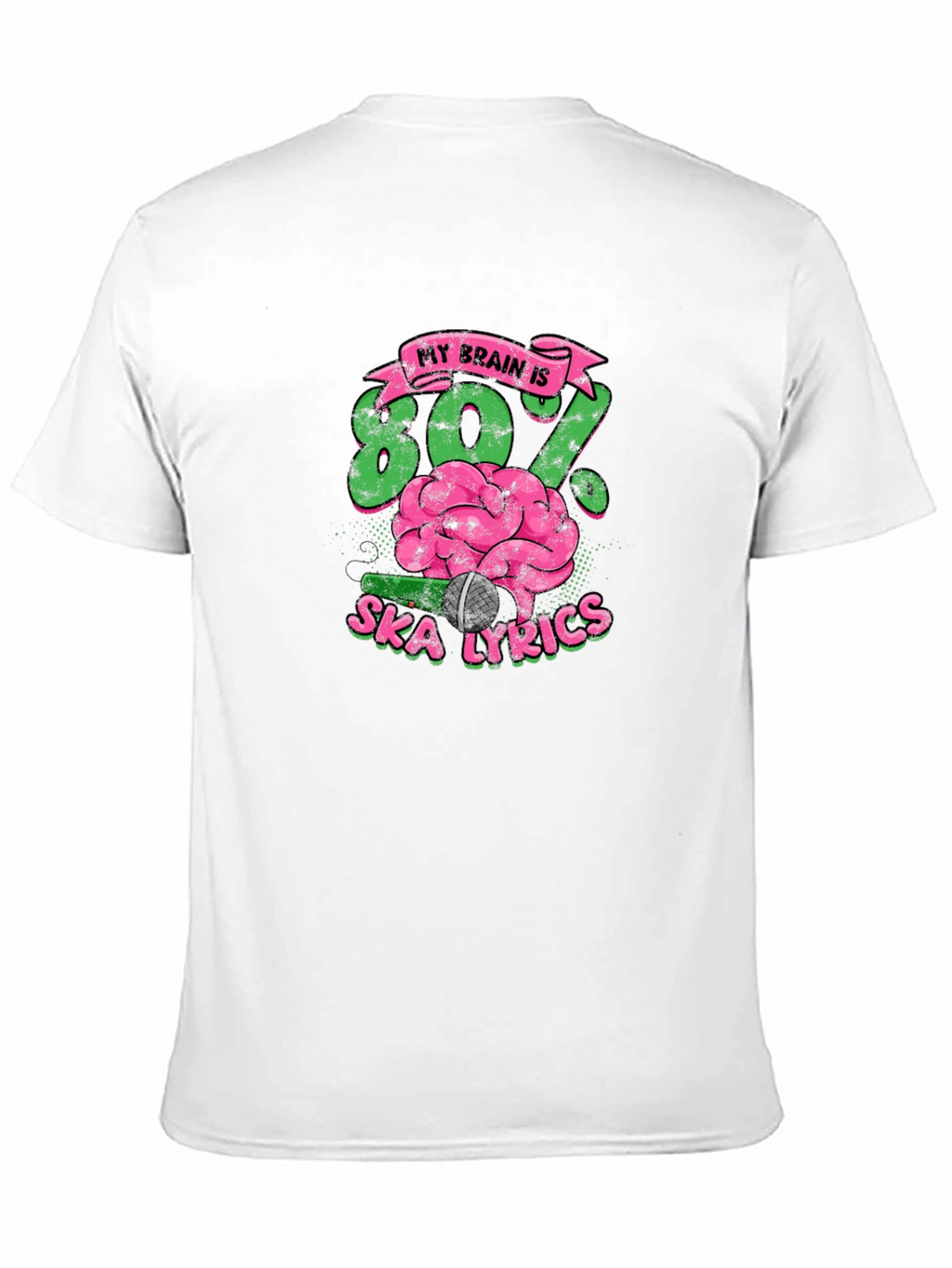 Ska Lyrics Brain T-Shirt