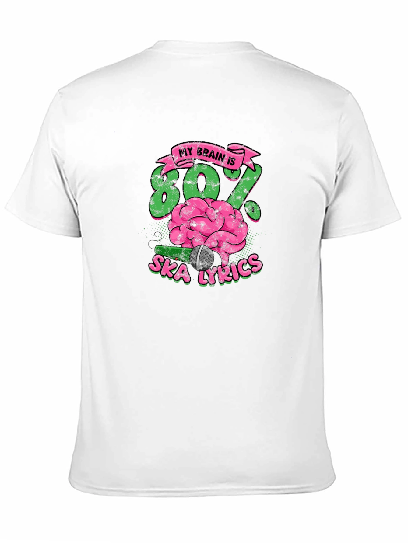 Ska Lyrics Brain T-Shirt