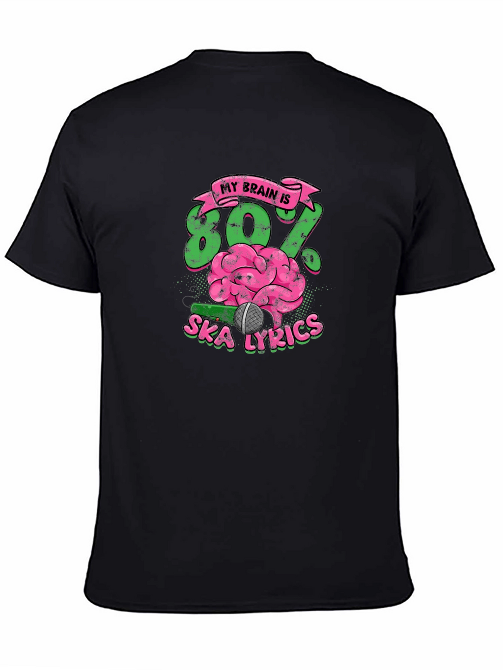 Ska Lyrics Brain T-Shirt