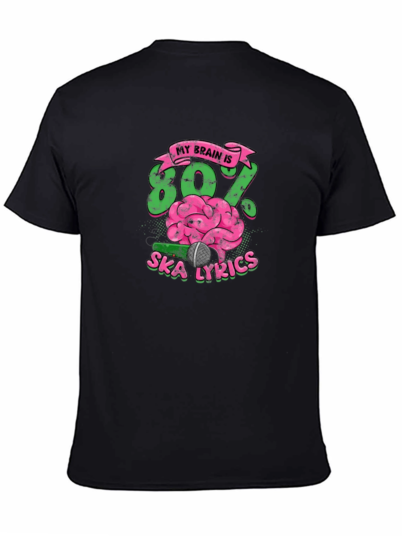 Ska Lyrics Brain T-Shirt
