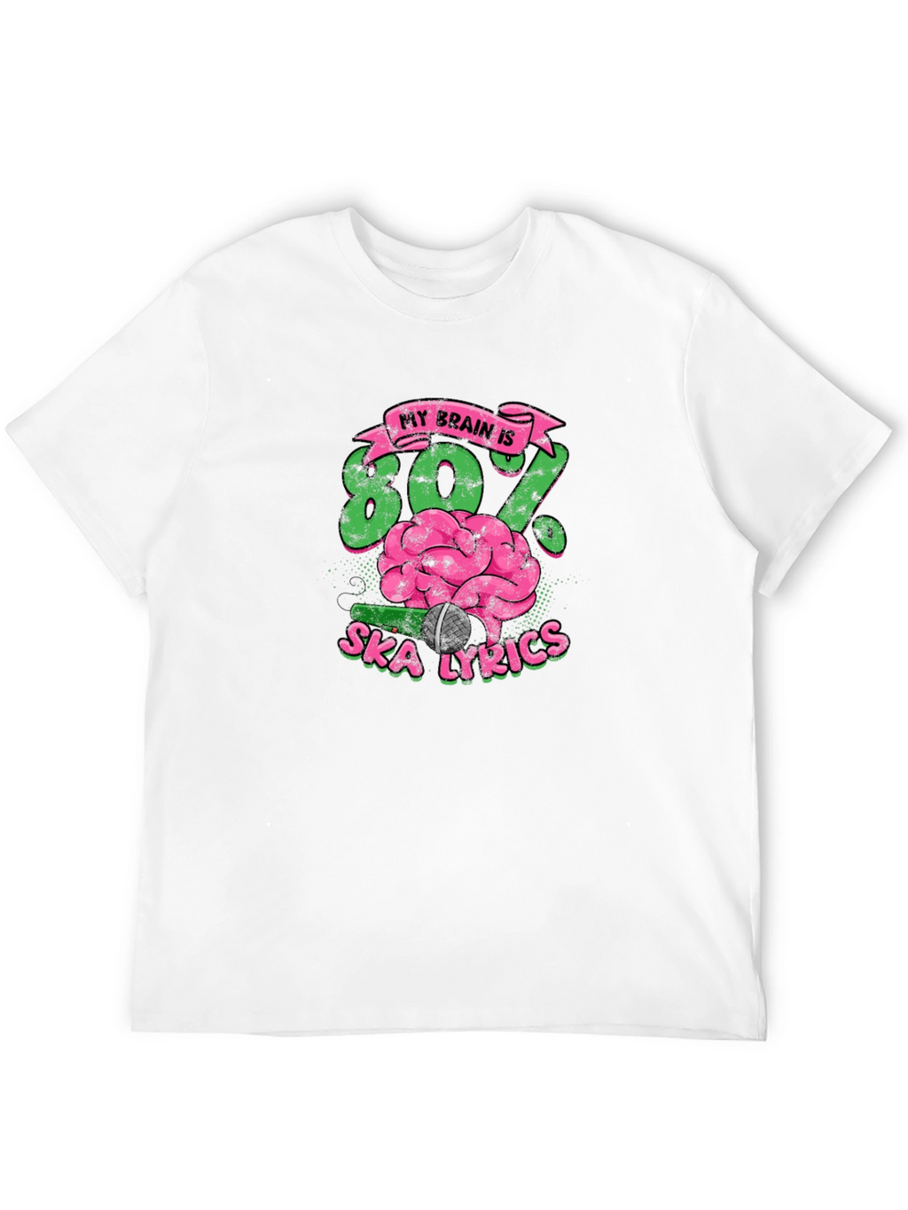 Ska Lyrics Brain T-Shirt
