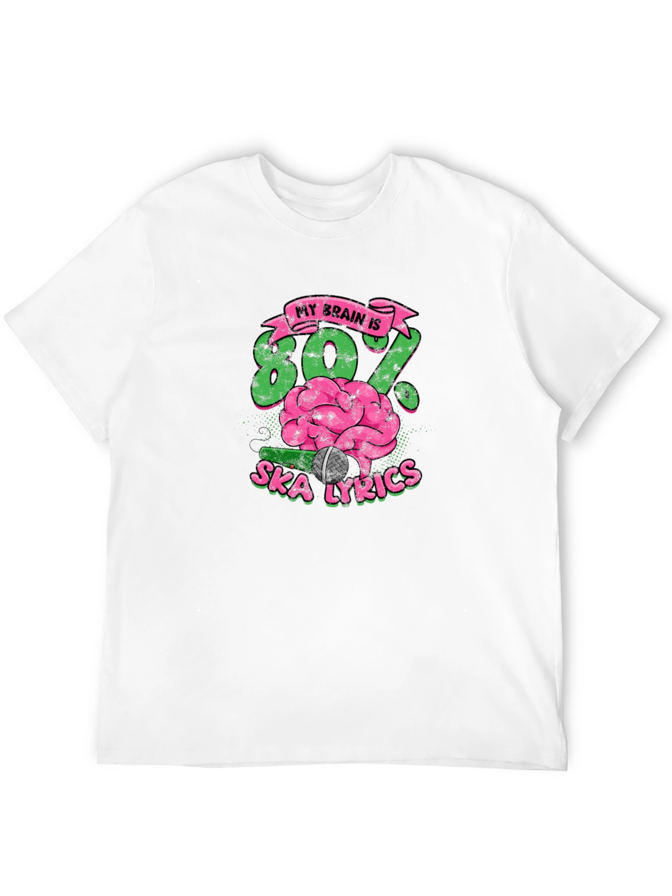 Ska Lyrics Brain T-Shirt