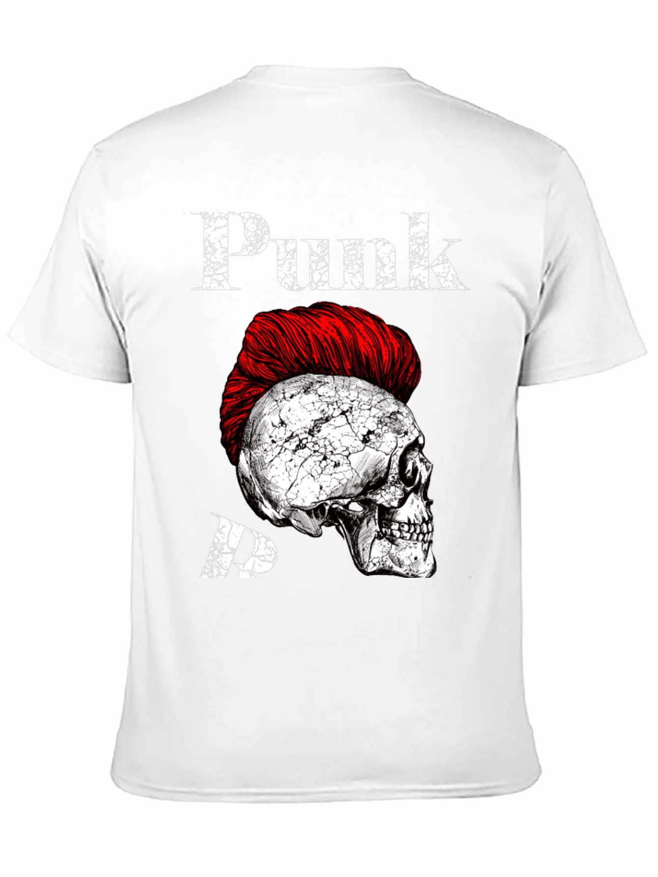 Punk Skull Graphic Tee - Edgy Style