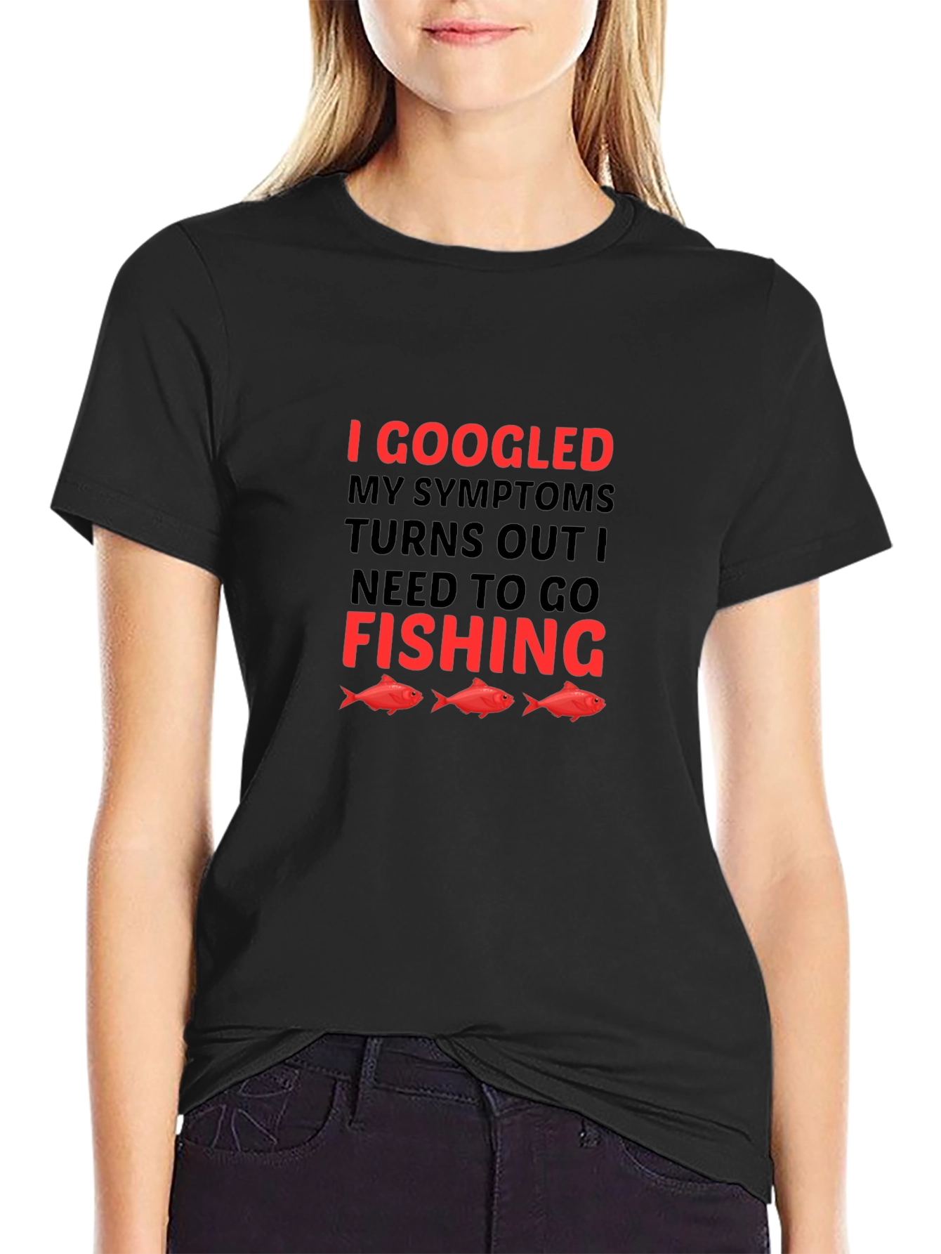 Funny Fishing T-Shirt: I Googled My Symptoms