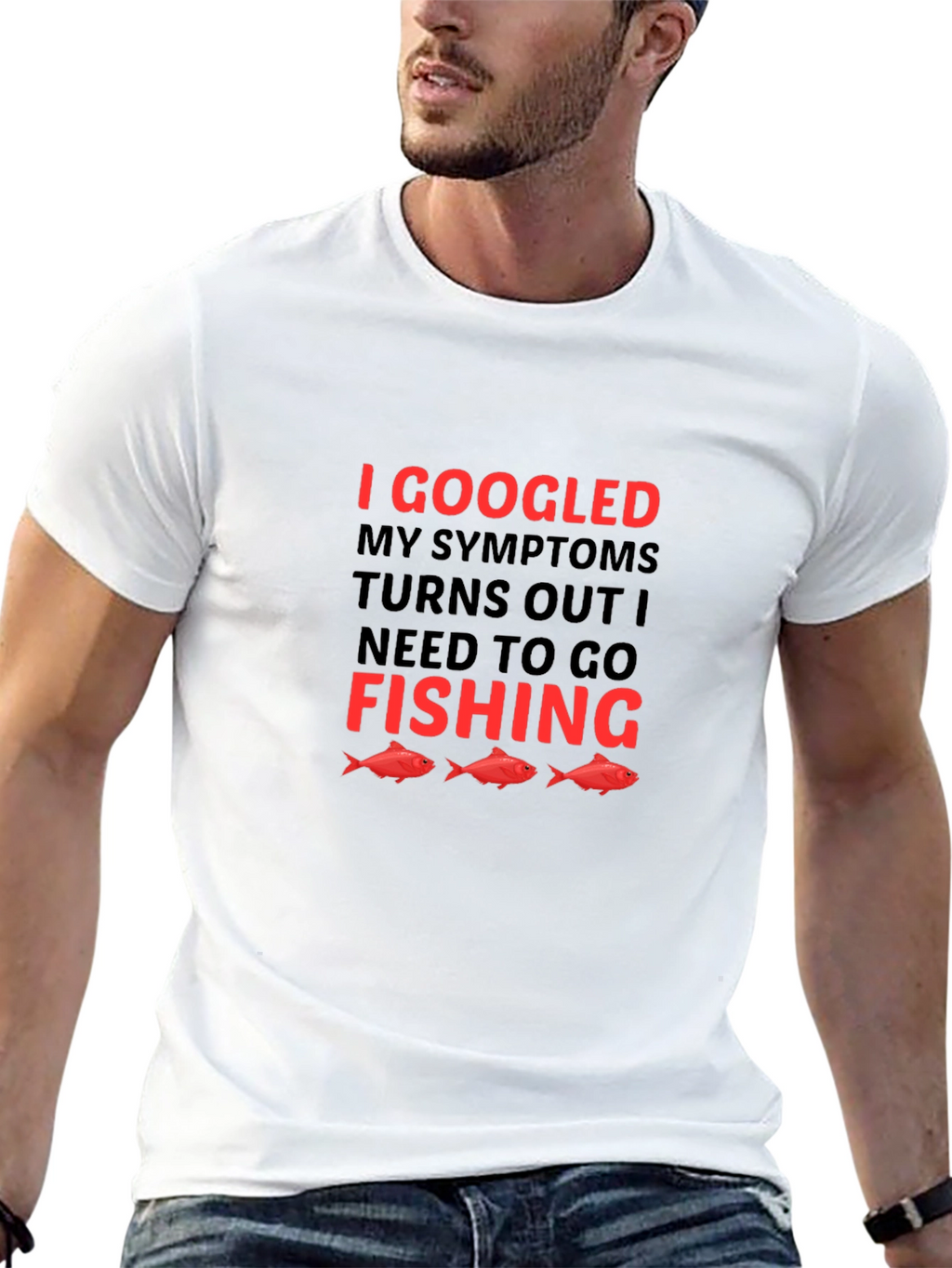 Funny Fishing T-Shirt: I Googled My Symptoms
