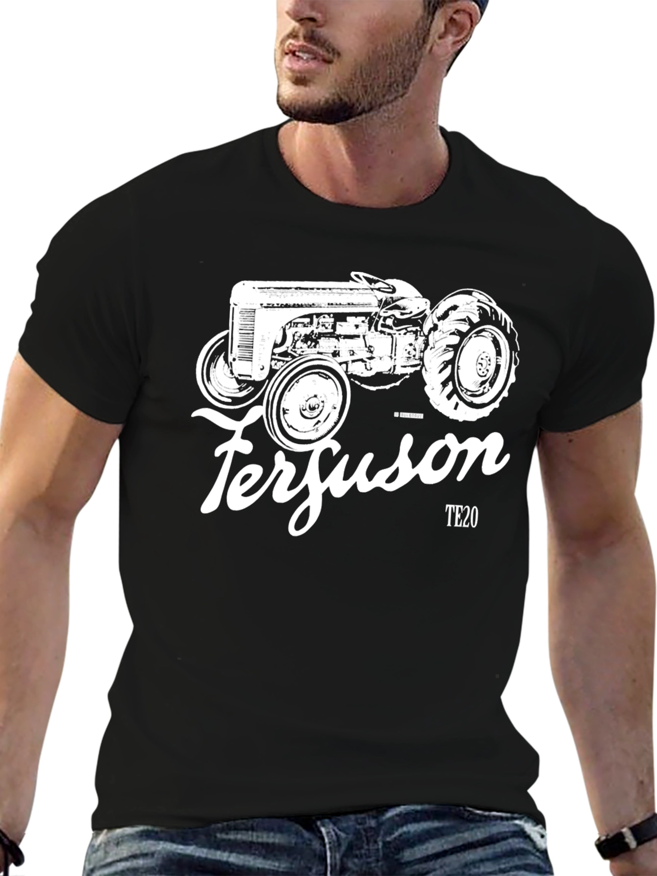 Ferguson TE20 Tractor Black T-Shirt