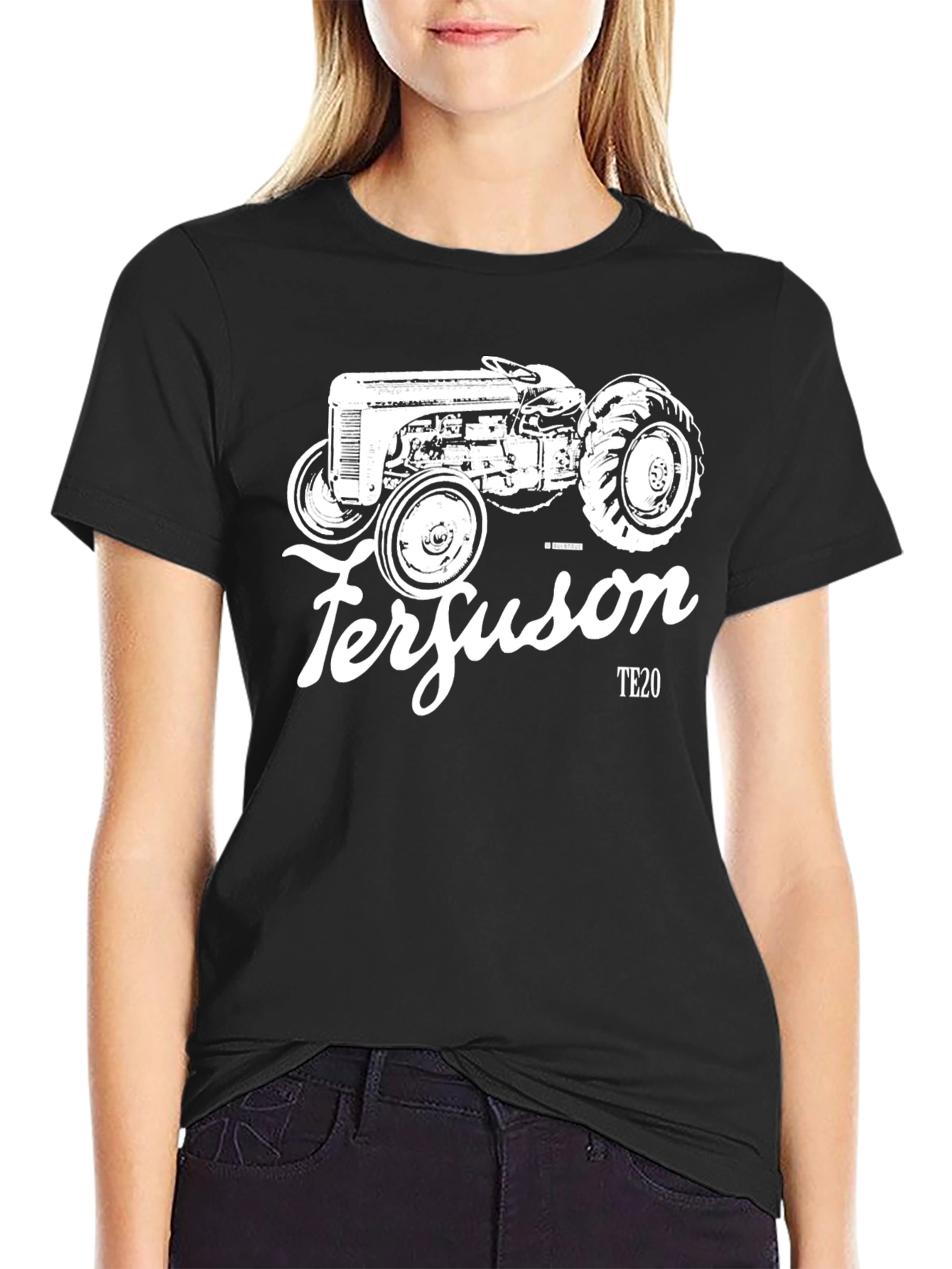 Ferguson TE20 Tractor Black T-Shirt