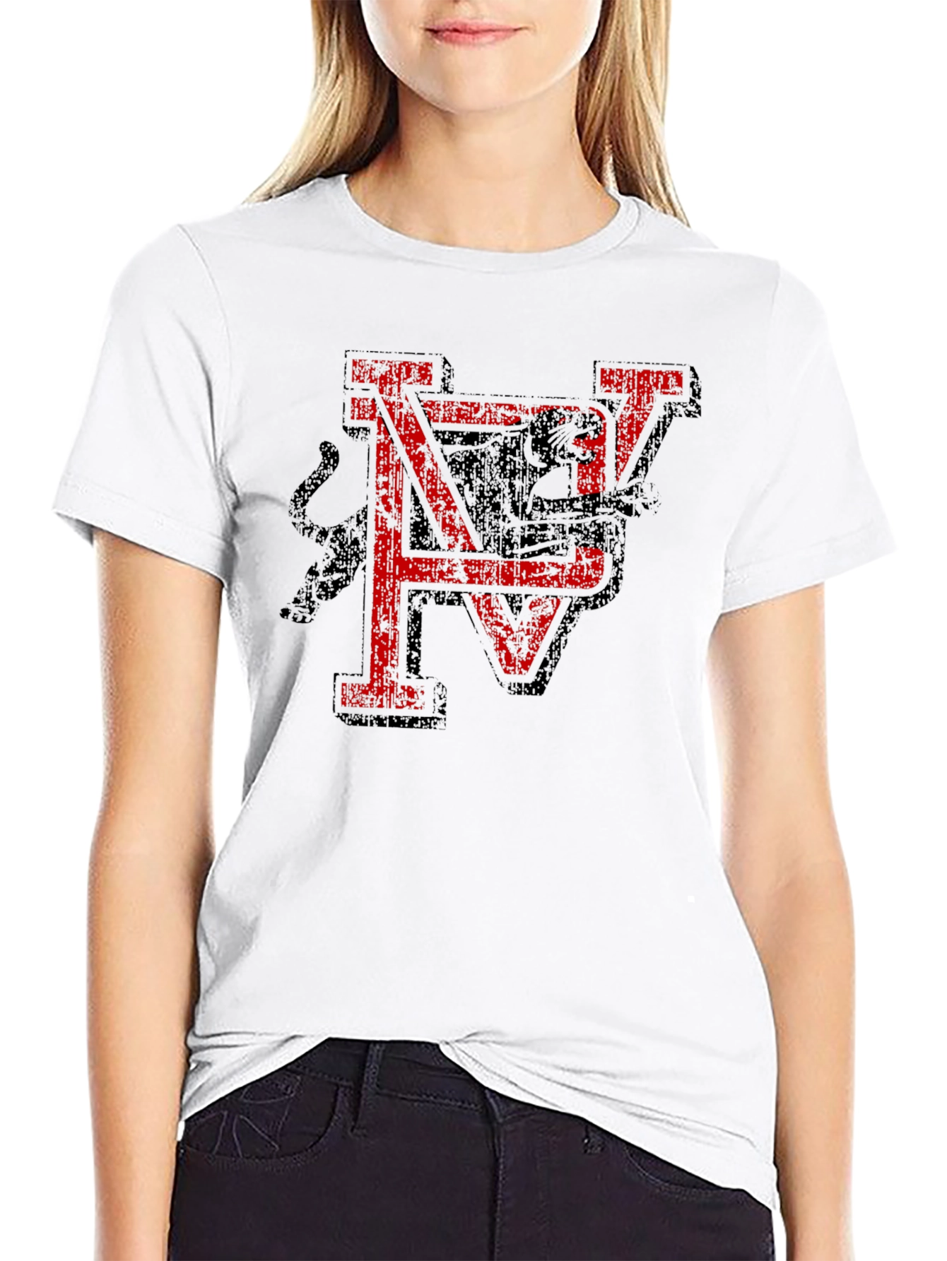 NV Panthers Graphic T-Shirt - Distressed Design