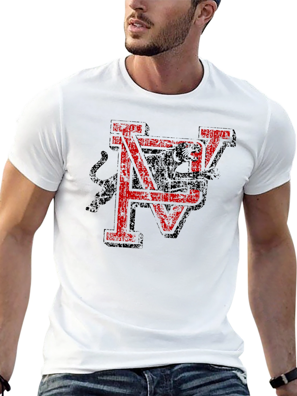 NV Panthers Graphic T-Shirt - Distressed Design