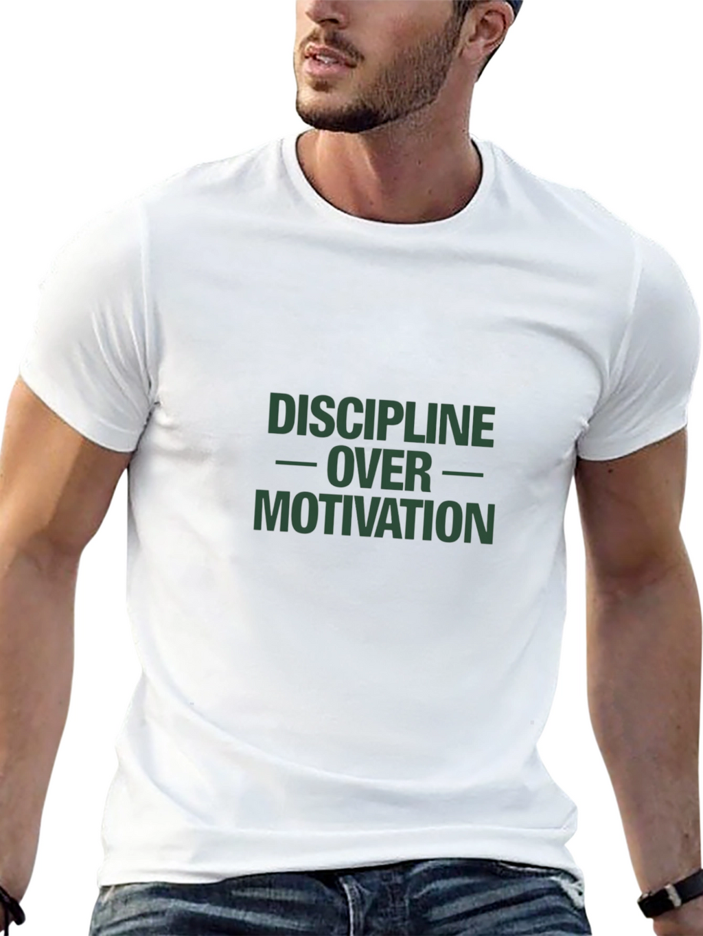 Discipline Over Motivation Graphic Tee