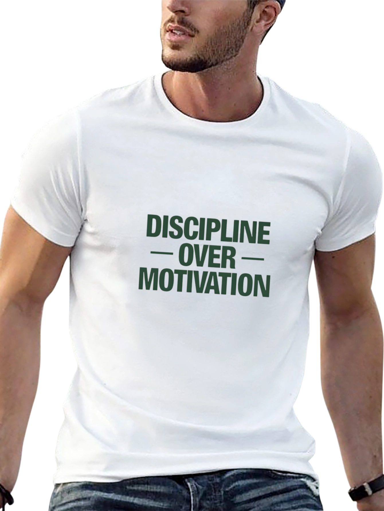 Discipline Over Motivation Graphic Tee