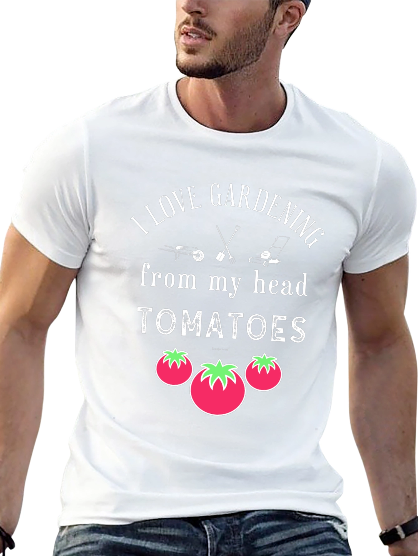 I Love Gardening Tomato Graphic T-Shirt