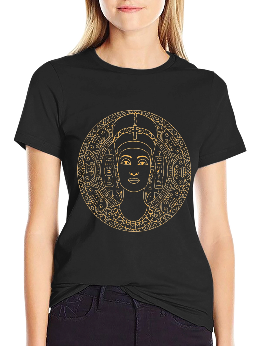 Egyptian Queen Graphic Tee - Black