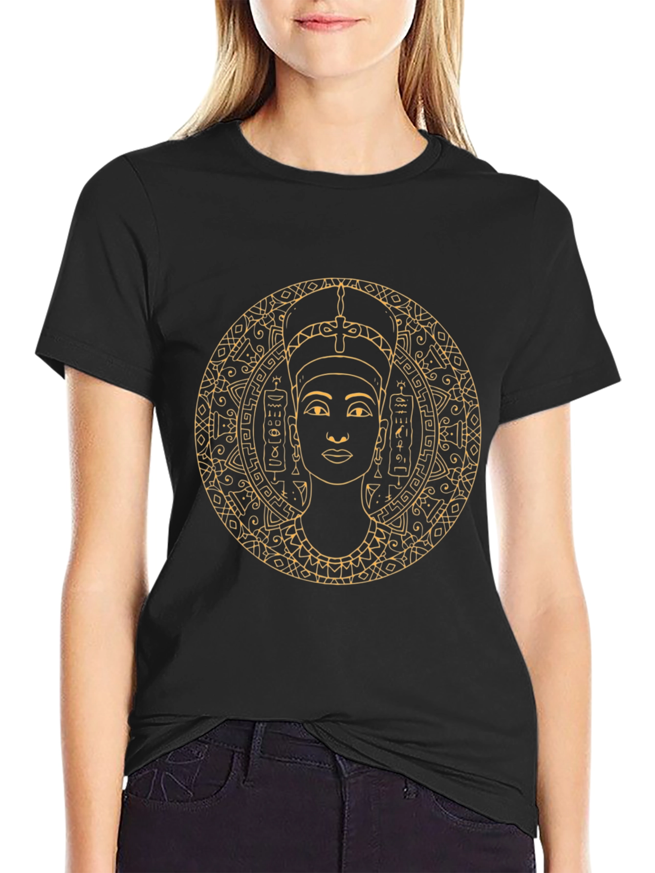 Egyptian Queen Graphic Tee - Black