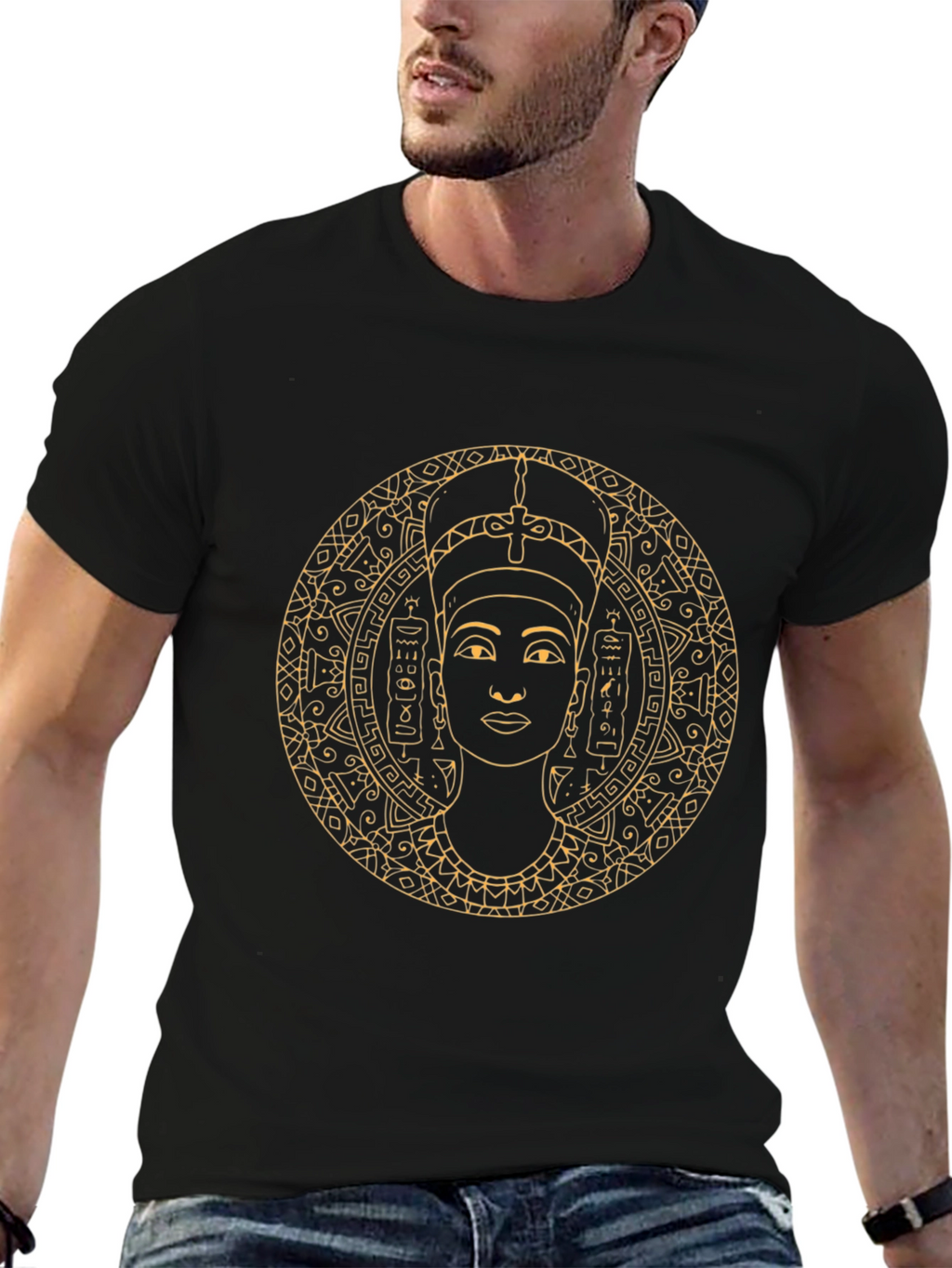 Egyptian Queen Graphic Tee - Black