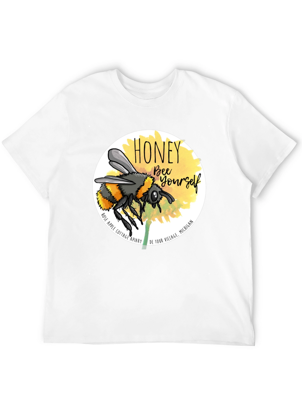 Honey Bee Yourself Graphic Tee - Black