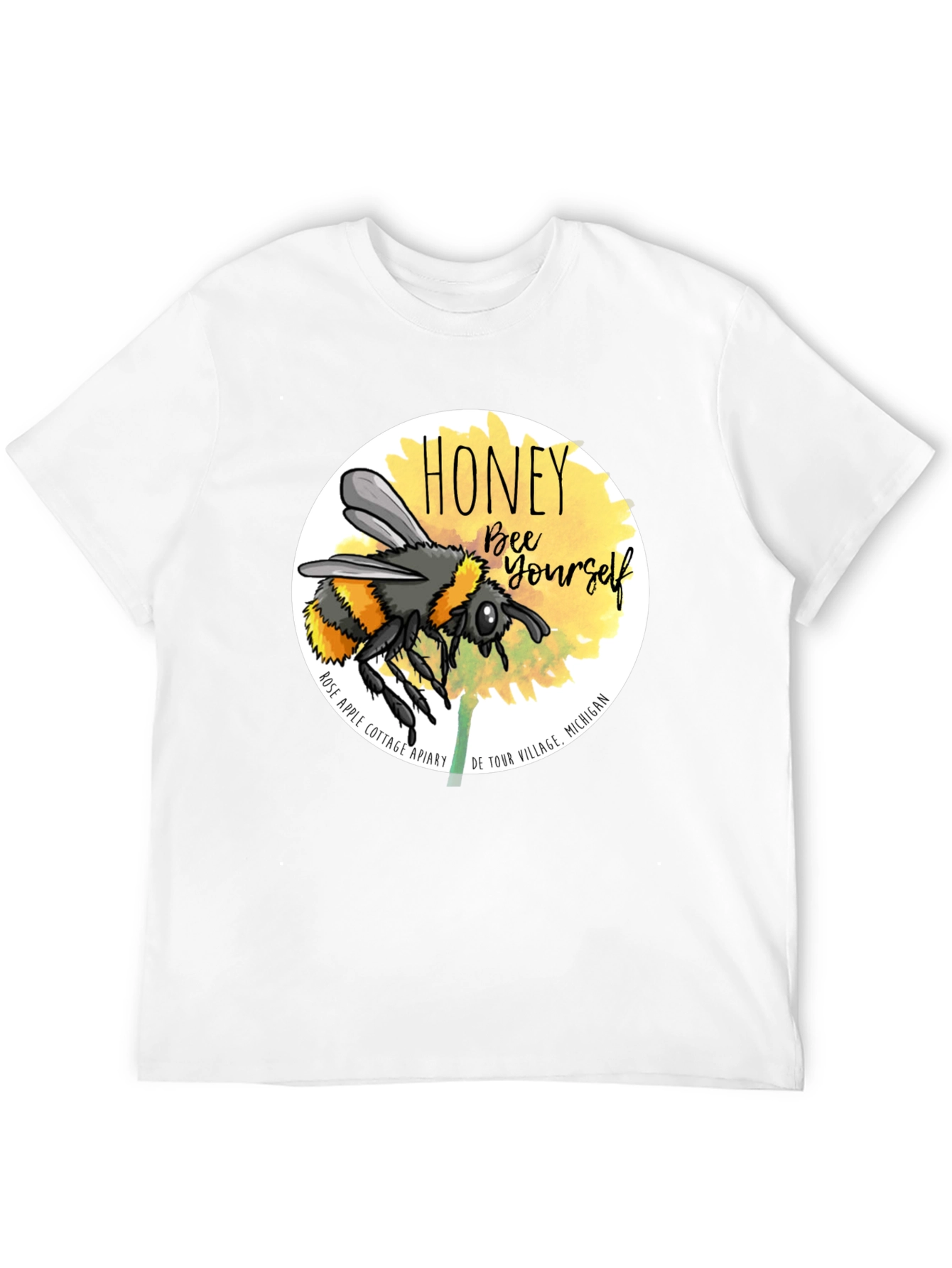 Honey Bee Yourself Graphic Tee - Black