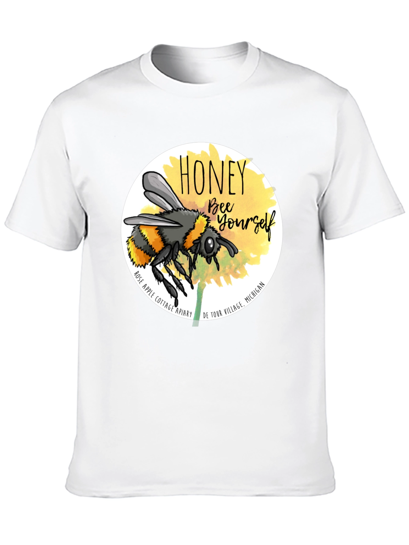 Honey Bee Yourself Graphic Tee - Black