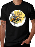Honey Bee Yourself Graphic Tee - Black