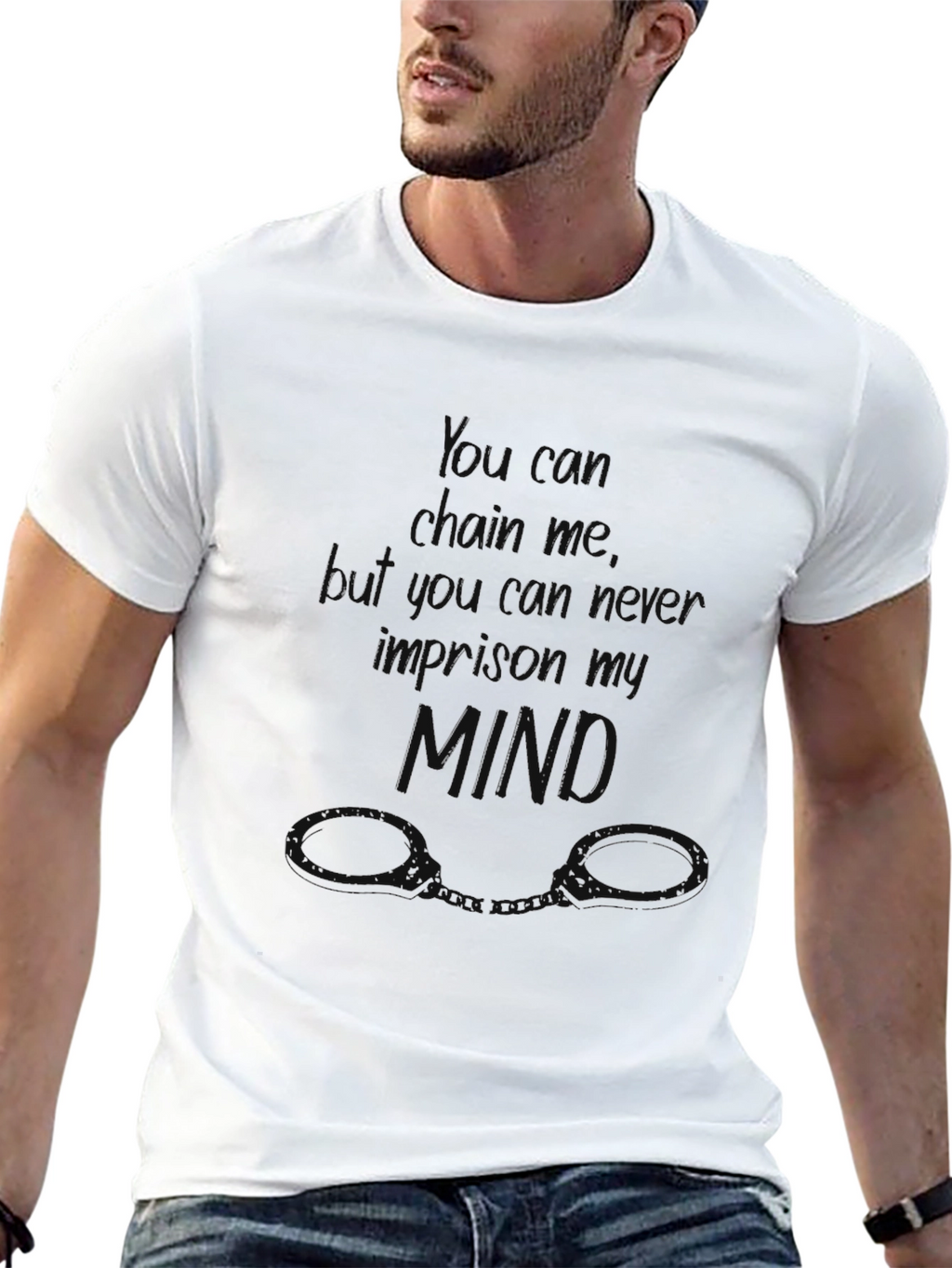 Mind Over Chains Graphic Tee - Inspiring & Bold
