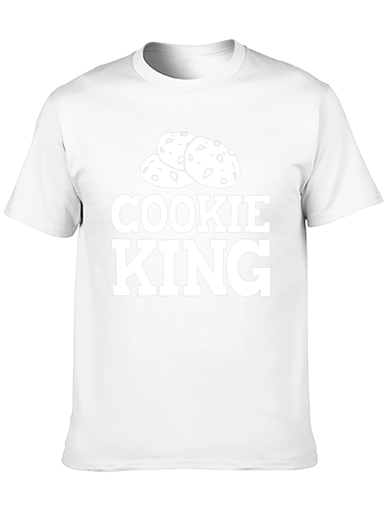 Cookie King Black T-Shirt | Funny Foodie Tee