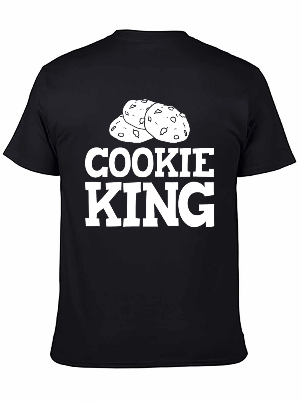 Cookie King Black T-Shirt | Funny Foodie Tee