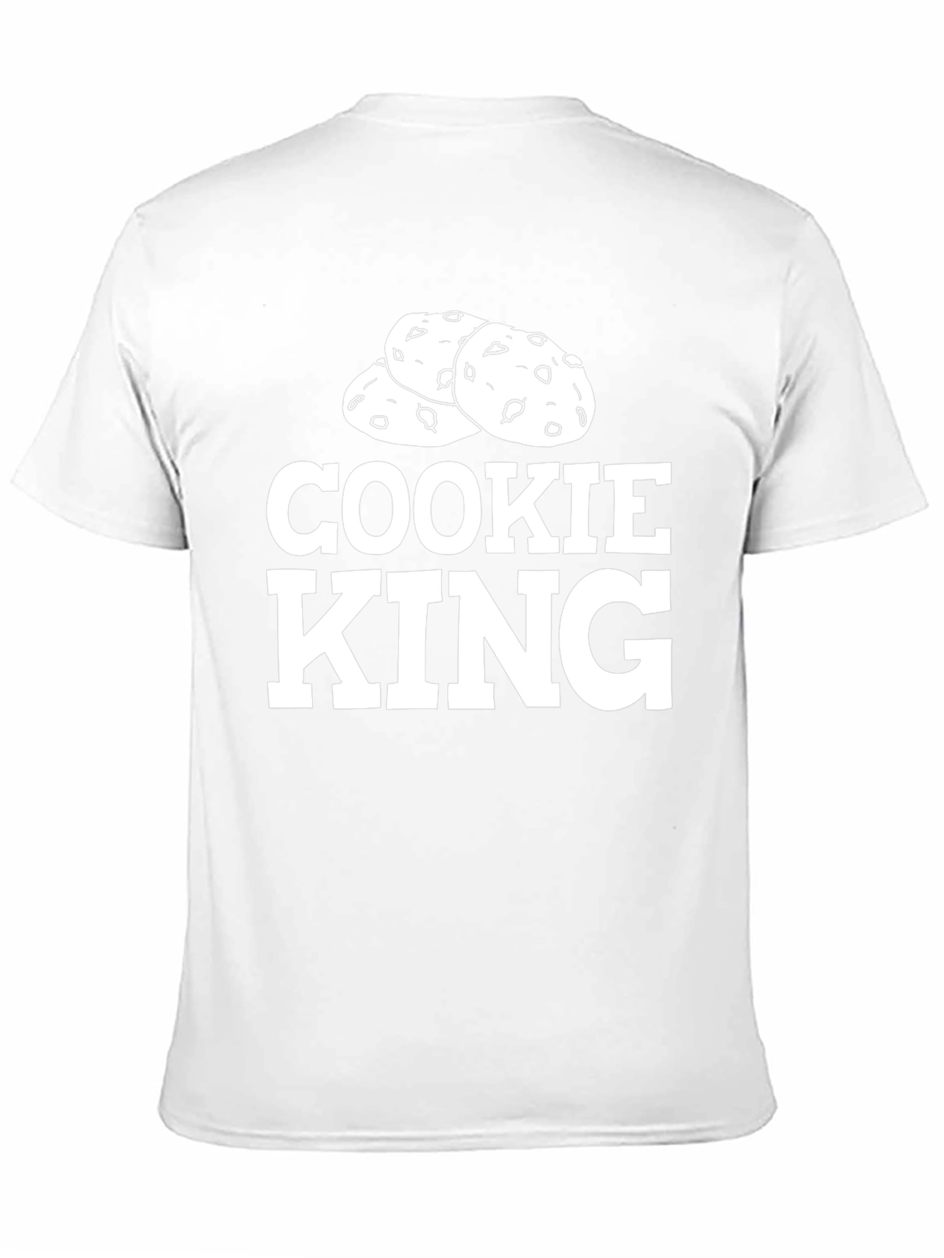 Cookie King Black T-Shirt | Funny Foodie Tee