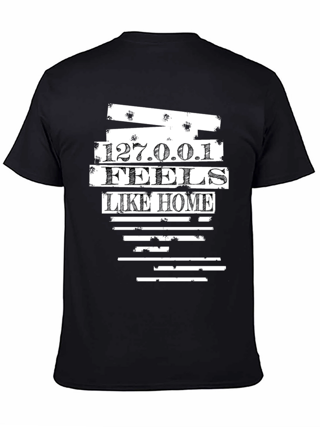 127.0.0.1 Feels Like Home Black Tee