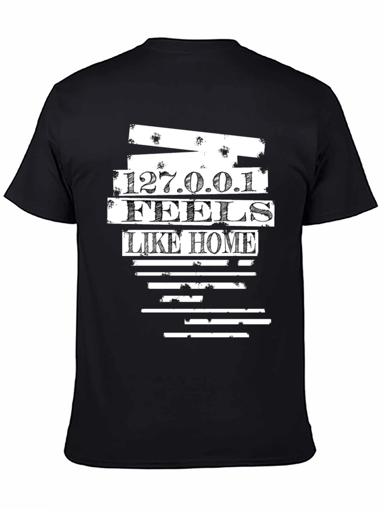 127.0.0.1 Feels Like Home Black Tee