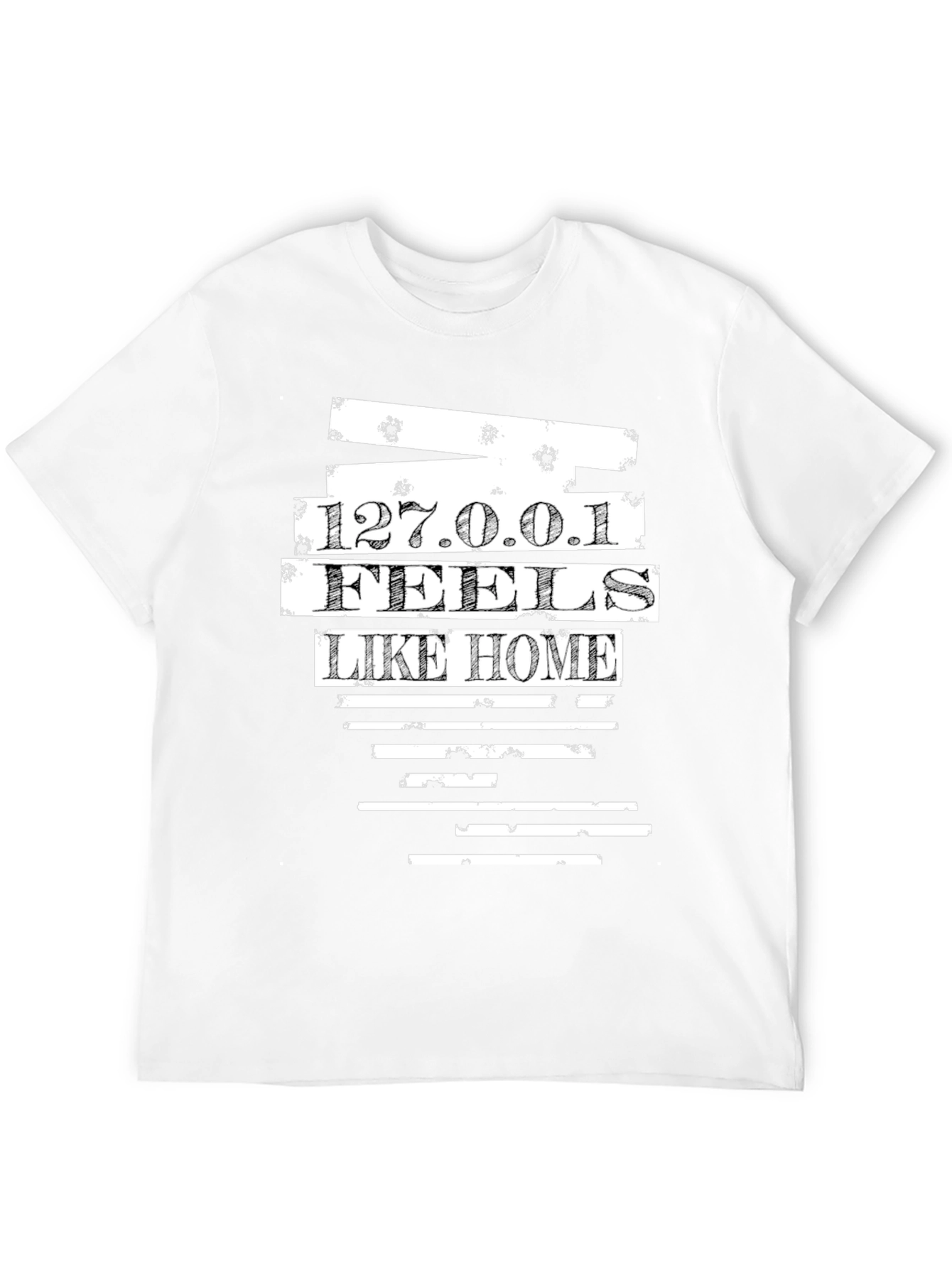 127.0.0.1 Feels Like Home Black Tee