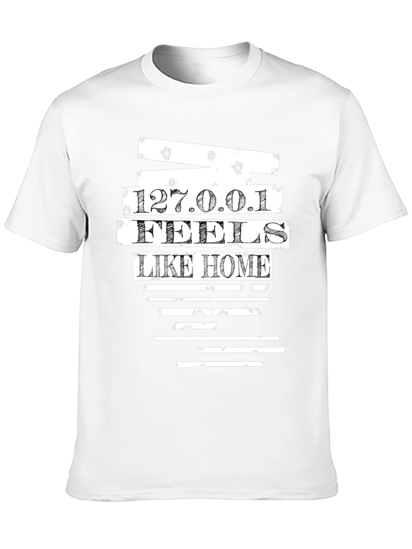 127.0.0.1 Feels Like Home Black Tee
