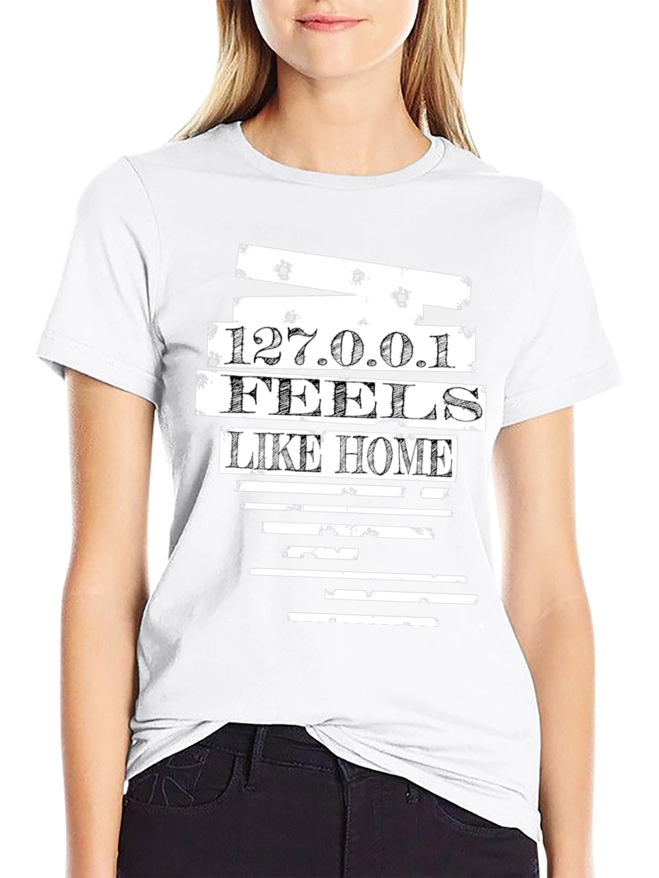 127.0.0.1 Feels Like Home Black Tee