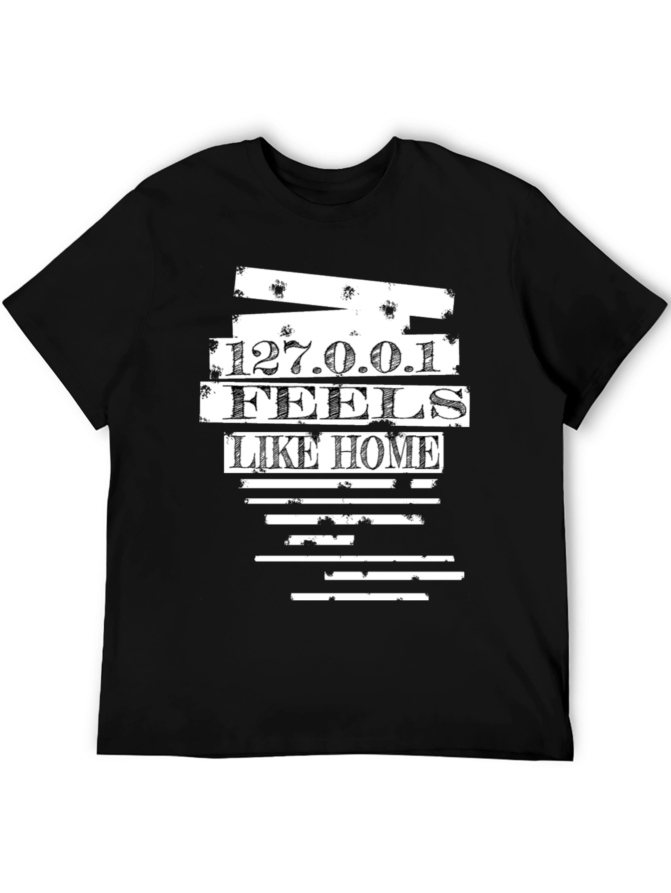 127.0.0.1 Feels Like Home Black Tee